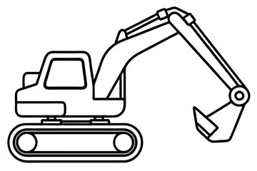 Minimalist Excavator Art