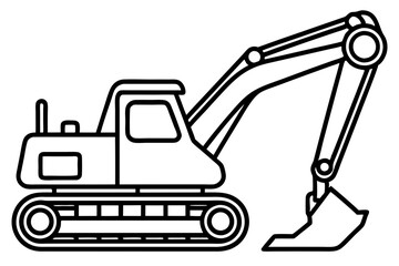 Minimalist Excavator Art