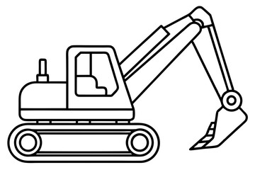 Minimalist Excavator Art