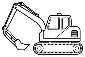 Minimalist Excavator Art