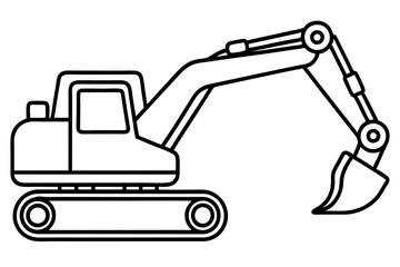 Minimalist Excavator Art