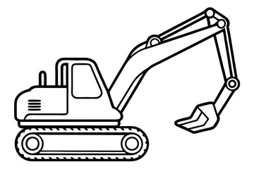 Minimalist Excavator Art