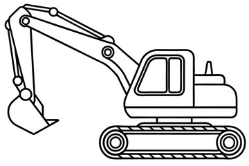 Minimalist Excavator Art