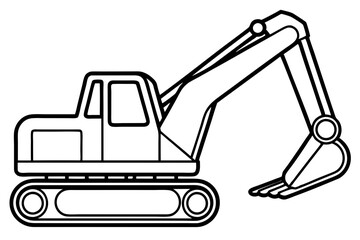 Minimalist Excavator Art
