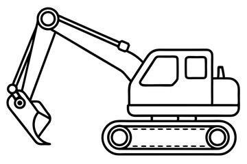 Minimalist Excavator Art
