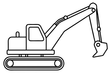 Minimalist Excavator Art