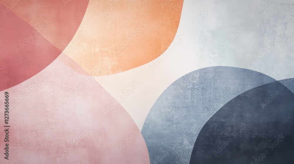 Poster a soft gradient background transitioning from light pastels to deeper tones, providing a calm and so