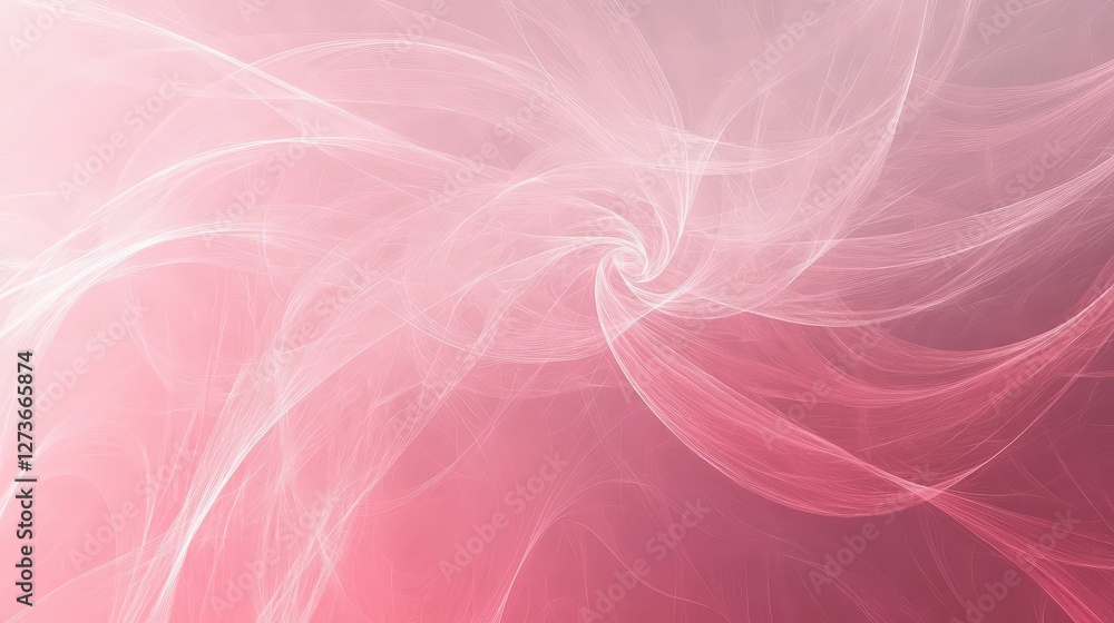 Aufkleber a soft pink background with a very faint, abstract swirl pattern, evoking a sense of lightness and t