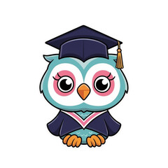 owl graduation cap and diploma