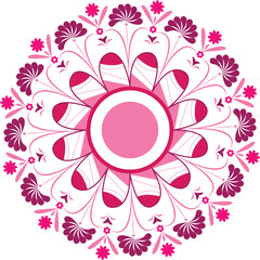 abstract pink color floral background with flowers