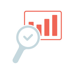 Icon a inspection, isolated against a clean background.
