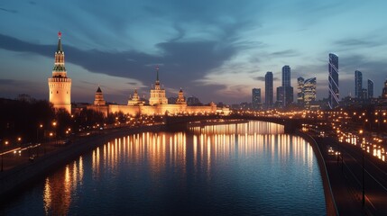 Fototapeta premium City at Dusk