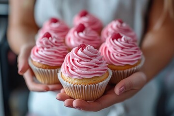 Lady adjusting microwave oven in kitchen, setting timer for heating food, closeup shot