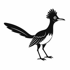 Minimalist Roadrunner Silhouette Vector