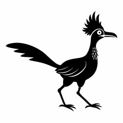 Minimalist Roadrunner Silhouette Vector