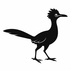 Minimalist Roadrunner Silhouette Vector