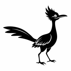 Minimalist Roadrunner Silhouette Vector