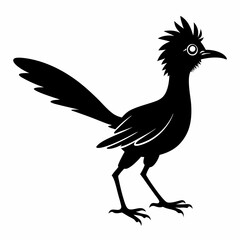 Minimalist Roadrunner Silhouette Vector