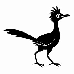 Minimalist Roadrunner Silhouette Vector
