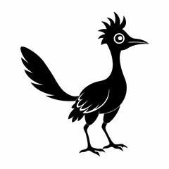 Minimalist Roadrunner Silhouette Vector