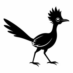 Minimalist Roadrunner Silhouette Vector