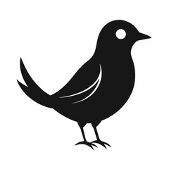 Lark Silhouette Vector Icon Crisp & Professional.