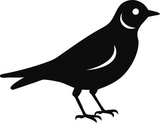 High-Quality Lark Silhouette Vector Icon for Designers