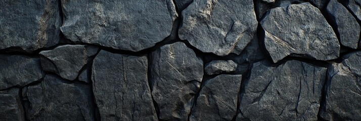 Fototapeta premium Stone wall texture Rock surface background, exterior design