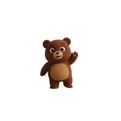 Fototapeta premium Cute Cartoon Teddy Bear