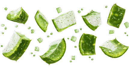 ALovera in the air isolated on white transparent background PNG