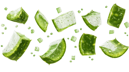 ALovera in the air isolated on white transparent background PNG