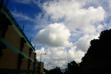 clouds over the city