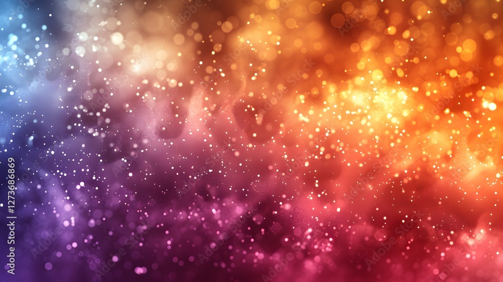 Aufkleber vibrant abstract background with bokeh lights and colorful gradients in a dreamy atmosphere