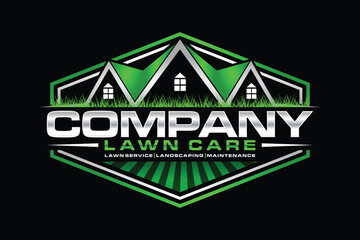 lawn care logo design creative idea vector design inspiration