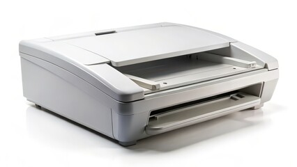 Office Scanner on White Background