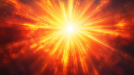 Obraz premium Fiery Light Burst Abstract Background for Energy, Celebration & Digital Design | Ideal for Websites & Branding, digital design, event promotions, website backgrounds, festival themes, celebration