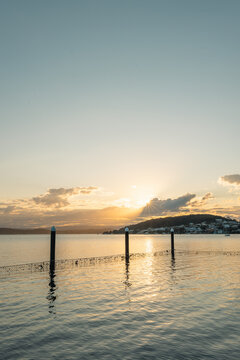 The Belmont Baths at Lake Macquarie at sunset