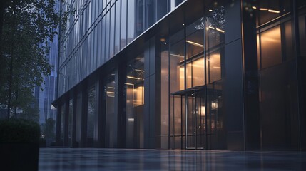 Obraz premium Modern Building Facade London UK Ultra-detailed Hype