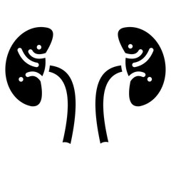 Kidney Icon Element For Design