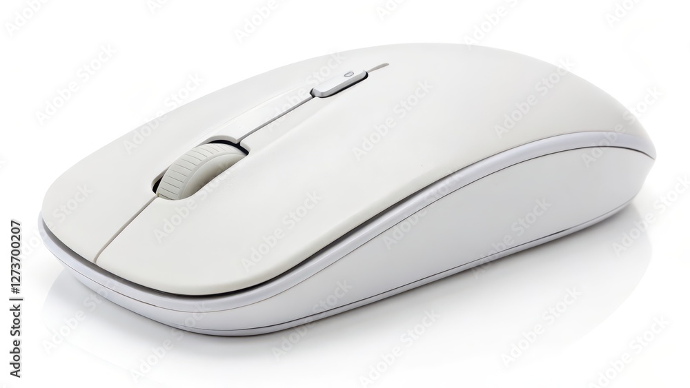 Poster wireless computer mouse, white background