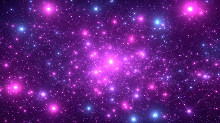 Complex web of neon shapes and lines forming an abstract digital mesh, focus on connectivity, close up, scifi theme, dynamic, Double exposure, dark gradient backdrop