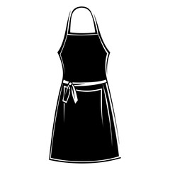 Simple apron linear illustration design vector vector