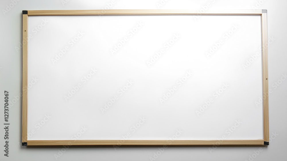 Poster White empty board frame display background mock up for presentation and design
