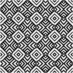 Abstract texture for fabric print, card, table cloth, furniture, banner, cover, invitation, decoration, wrapping. Seamless repeating pattern.  Black and white color. Carpet pattern texture.