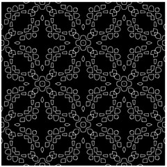 Abstract texture for fabric print, card, table cloth, furniture, banner, cover, invitation, decoration, wrapping. Seamless repeating pattern.  Black and white color. Carpet pattern texture.