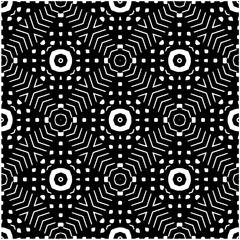 Abstract texture for fabric print, card, table cloth, furniture, banner, cover, invitation, decoration, wrapping. Seamless repeating pattern.  Black and white color. Carpet pattern texture.