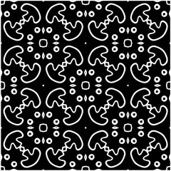 Abstract texture for fabric print, card, table cloth, furniture, banner, cover, invitation, decoration, wrapping. Seamless repeating pattern.  Black and white color. Carpet pattern texture.