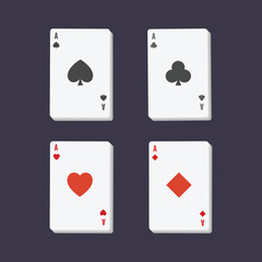 Deck of cards playing games