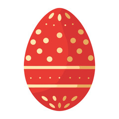 Easter egg easter design red vector