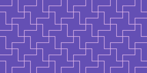Seamless geometric pattern. Violet abstract background with lines.